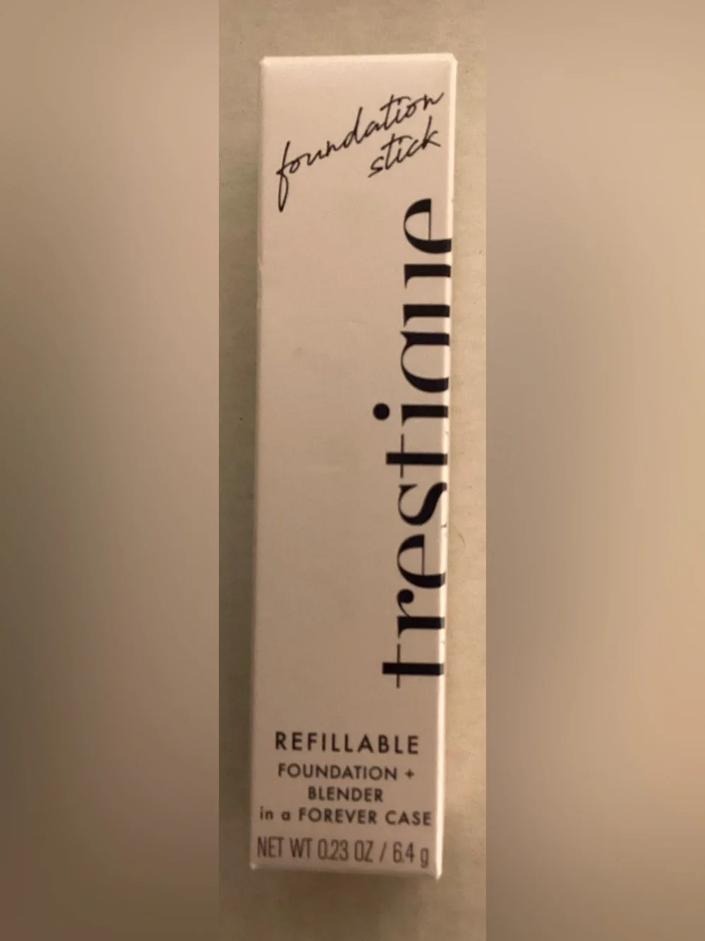 Trestique Talum Nude Refillable Foundation Stick + Blender in Forever case-